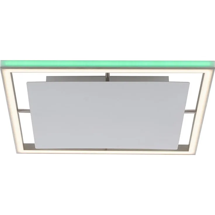 RGB LED Deckenleuchte, Fernbedienung, dimmbar, Alu, L 50 cm