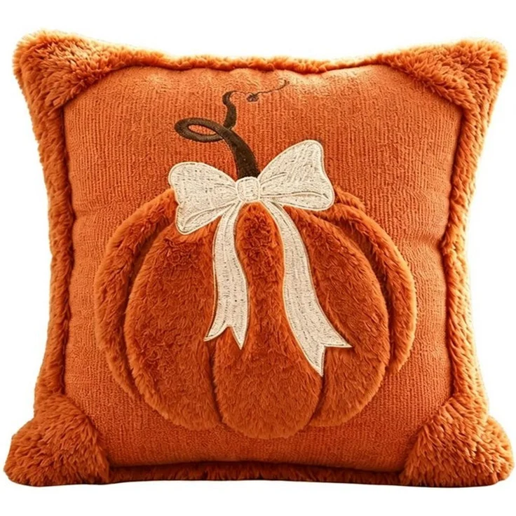 Diwzbyn Kissenbezug 1/2-teiliges Herbst-Kissenbezug-Set, Kürbis-Motiv-Kissenbezüge, (2 Stück), dekorative Kissenhüllen, geeignet für Halloween, Thanksgiving usw – Bild 1
