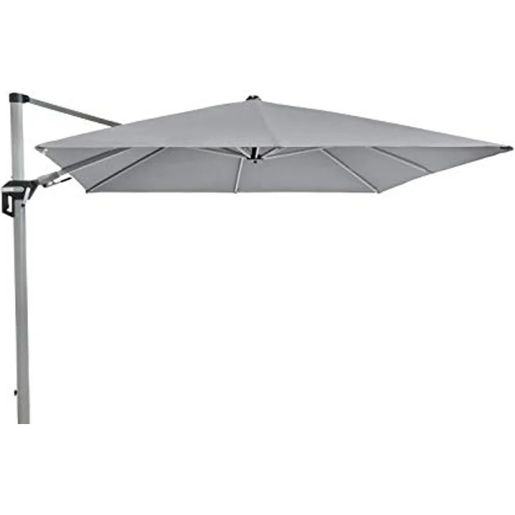 Doppler Sonnenschirm / Ampelschirm "Active II Pendelschirm 350 x 260" (hellgrau, 350 x 260 cm) – Bild 2