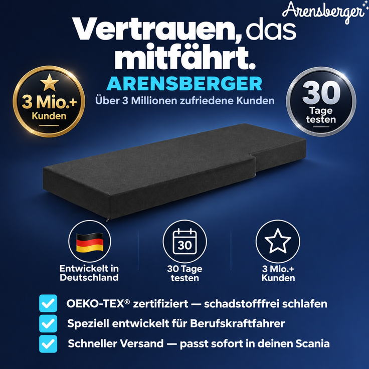 Arensberger LKW-Matratze aus Gelschaum, passend für Scania R2010 – Bild 7