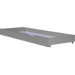 Homestyle4u Bettkasten mit Rollen, Holz grau, 173 x 63 x 16 cm