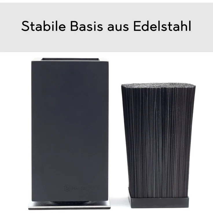Hanseküche Magnet-Messerblock Messerblock magnetisch ohne Messer – Drehbarer Messerhalter (1tlg), Fester Stand mit Gummifüßen, 360 Grad drehbar, Starker Magnet – Bild 3