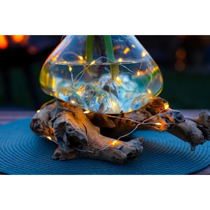 Idena 31824-2 - LED Micro Lichterkette mit 30 LEDs in Warmweiß, 2 Stück, 6 Stunden Timer Funktion, batteriebetrieben, je 3,2 m lang, Deko für Innen, zum Basteln, als Party Deko, Weihnachtsdeko – Bild 6