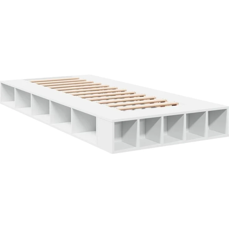 vidaXL Bettgestell Weiß 90x190 cm Holzwerkstoff 3280524 – Bild 3