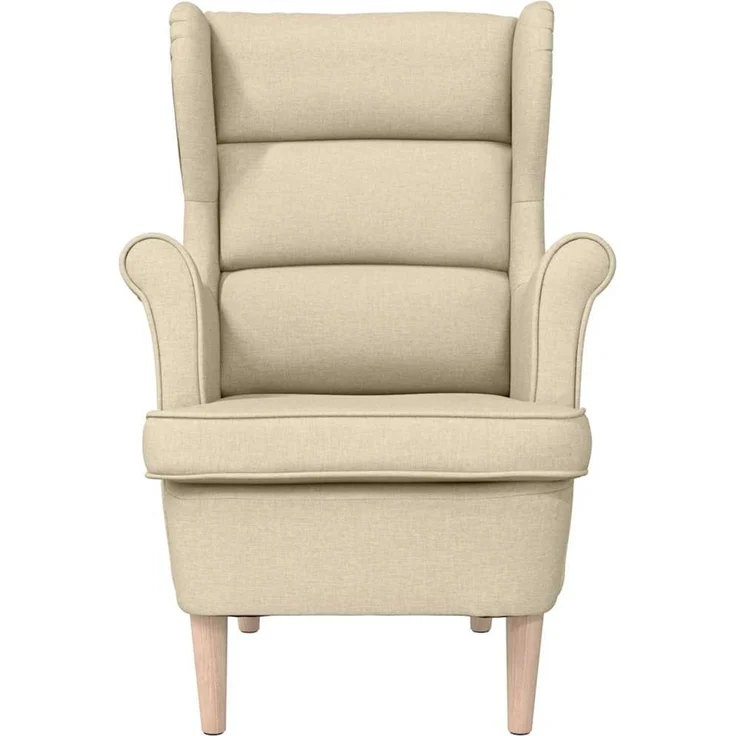 Sessel wohnzimmer, Relaxsessel Creme 74x84x100 cm Stoff – Bild 4