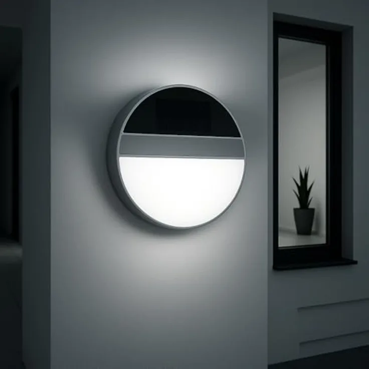 MeLiTec LED Außen-Wandleuchte Solar Wandleuchte SWL06, nein