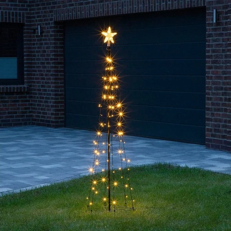 Garten-Weihnachtsbaum Weihnachtsbeleuchtung Garten Baum 180cm – Bild 3