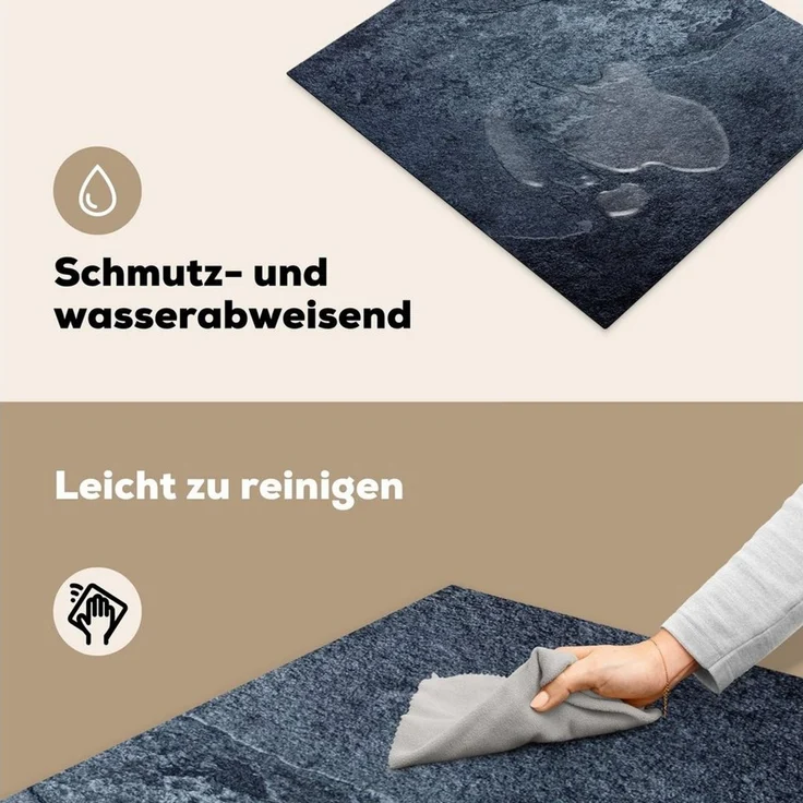 MuchoWow Herd-Abdeckplatte Induktionsschutz - Abdeckplatte Induktion - Beton - Rost - Alt, Vinyl, (1 tlg), Abdeckplatte für Ceranfeld, Herd Inductionsmatte, 57.6x51.6 cm – Bild 4