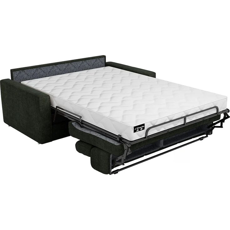 Vente-unique - VIZIR - Schlafsofa - Plastik - Kunststoff (PVC), Metall - Tannengrün - 194 x 223 x 110 cm – Bild 6
