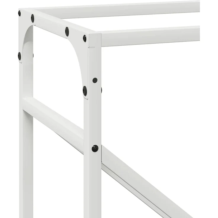 vidaXL Brennholzregal Weiß 40x25x100 cm Kaltgewalzter Stahl 864332 – Bild 7