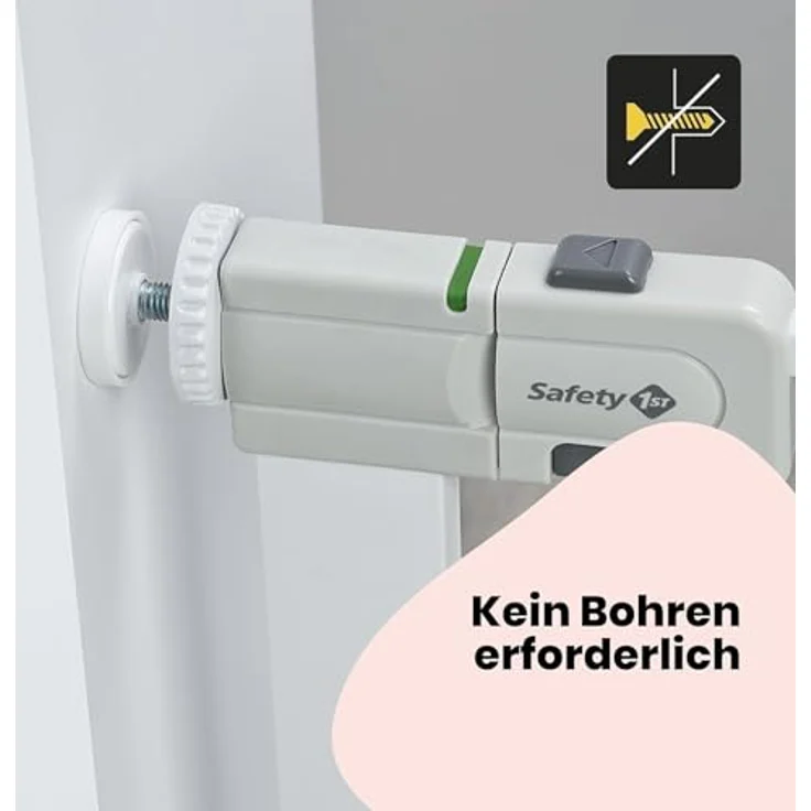Safety 1st - Secure Tech Einfach Schließen Metal Gate White (Versand aus UK) – Bild 6