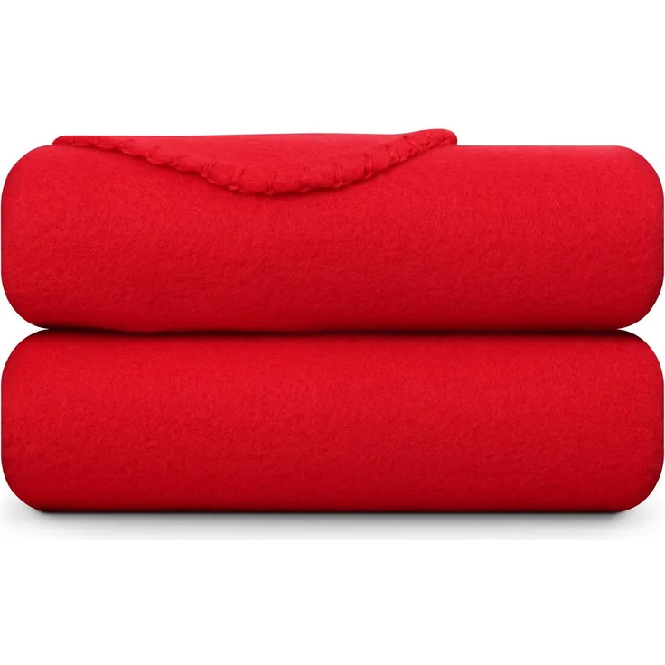 Fleecedecke 130x170cm ( Dunkelrot ) Wohndecke, Kuscheldecke - Öko Tex warme Coral Fleece Decke, kuschelig und atmungsaktiv mit Kettelrand - Autodecke