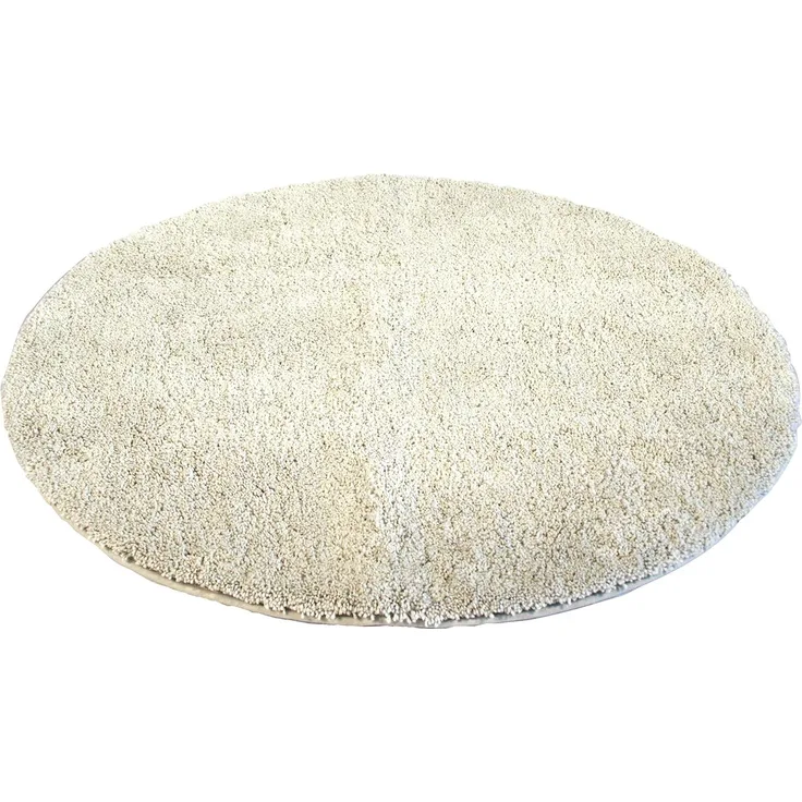 Kinzler J-10001/30 Silber Badematte, Mikrofaser, 90 cm rund