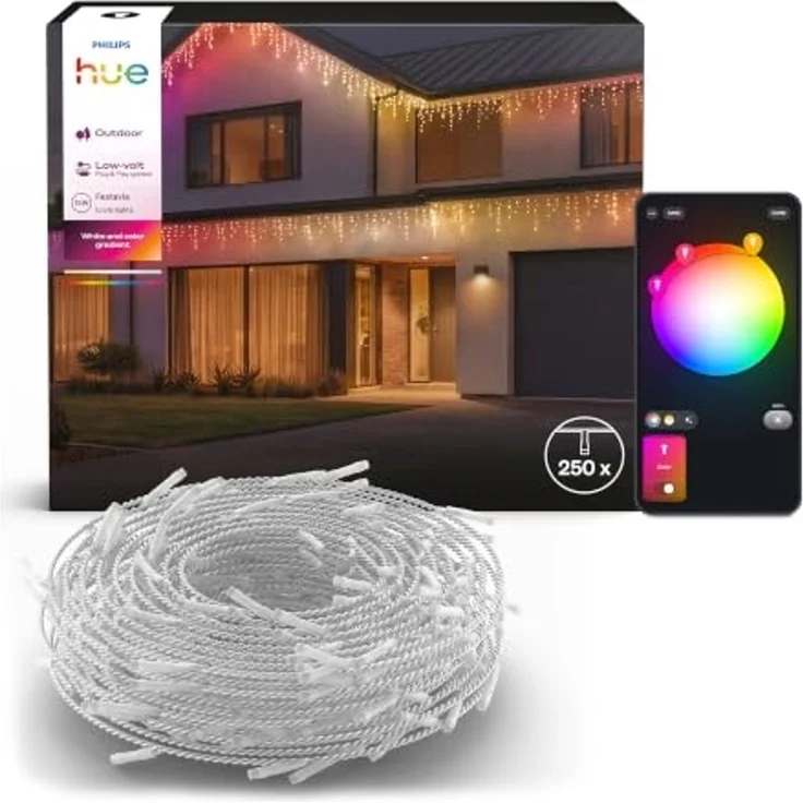 Philips Festavia Eiszapfen Lichterkette – 8,5 m, 250 LEDs – Bild 1