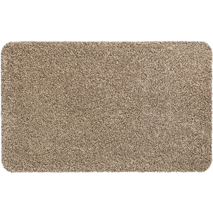 matches21 HOME & HOBBY Fußmatte Schmutzfangmatte für innen beige meliert in 40x60 cm, rechteckig, Höhe: 6 mm, Saugstarke Sauberlaufmatte als waschbarer Türmatte Fussabtreter – Bild 1