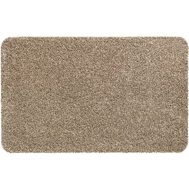 matches21 HOME & HOBBY Fußmatte Schmutzfangmatte für innen beige meliert in 40x60 cm, rechteckig, Höhe: 6 mm, Saugstarke Sauberlaufmatte als waschbarer Türmatte Fussabtreter
