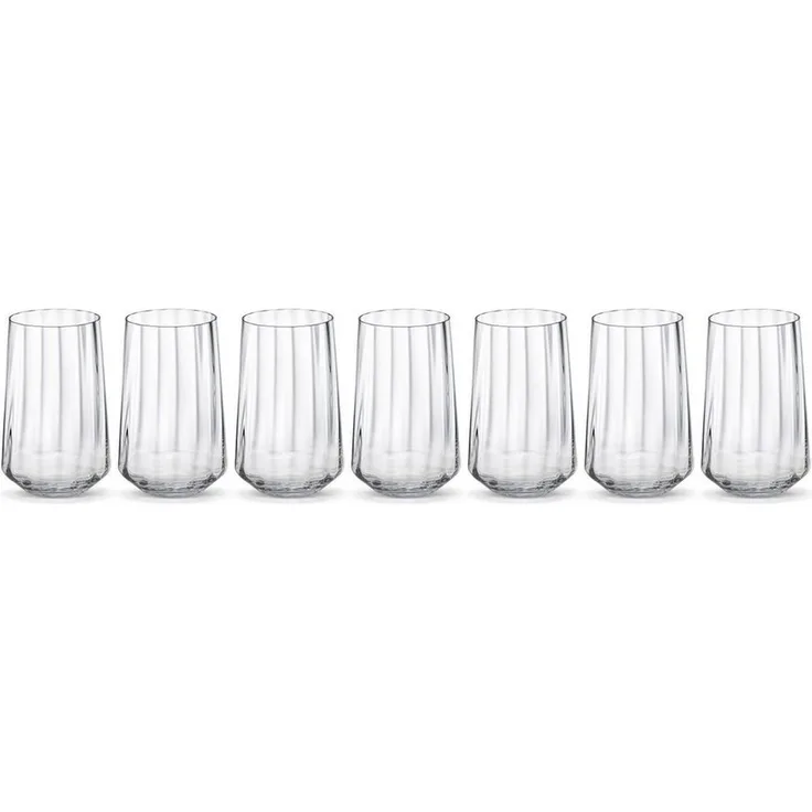 Georg Jensen Glas Bernadotte Hohes Becherglas, Kristallglas