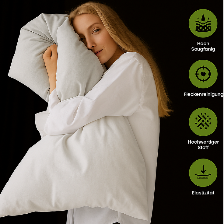 Julido Jersey Bettwäsche 135x200cm 100% Baumwolle weich atmungsaktiv Hellgrau – Bild 7