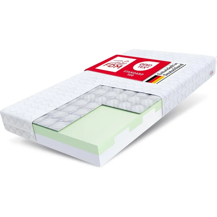 Matratze 80x180 Kaltschaum PADWA 7 Zonen HR Schaum Buchweizen Polyurethanschaum H3 16 cm