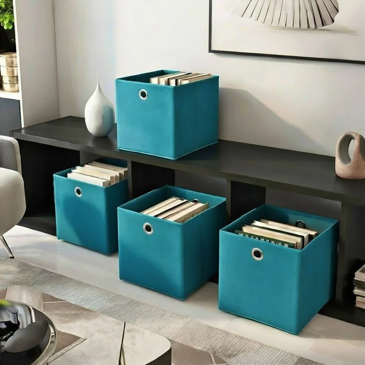 StickandShine Faltbox SET 25/28/30/32/33 cm viele Farben – Faltboxen passend Kallax – Bild 2