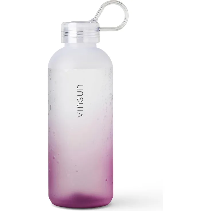 Vinsun Trinkflasche Trinkflasche 650ml, Kohlensäure geeignet, auslaufsicher, Tritan, BPA frei, bruchsicher, geruchs- und geschmacksneutral, auslaufsicher