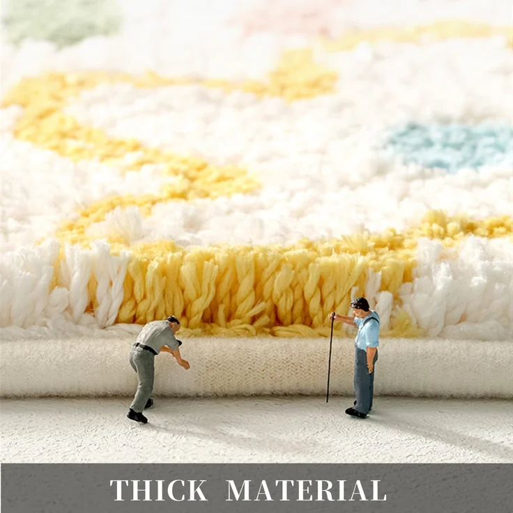 ABC Rutschfester Badteppich, 50 x 80 cm, super saugfähig, maschinenwaschbar, weich und ideal für die Dusche. Geeignet für Badezimmer, Wohnzimmer, Küche und Schlafzimmer – Bild 5