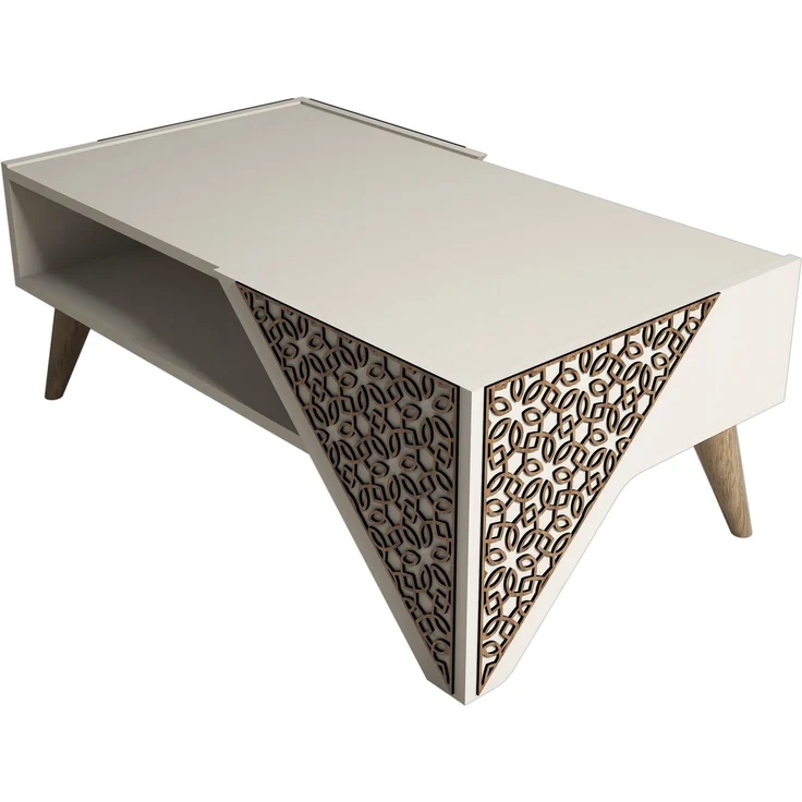Skye Decor 'Beril - Cream' Couchtisch, Creme, 105 x 58 x 40 cm – Bild 4