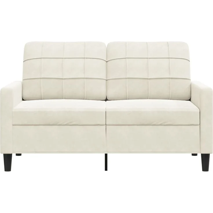 vidaXL 2-Sitzer-Sofa Creme 120 cm Samt 4007622 – Bild 3