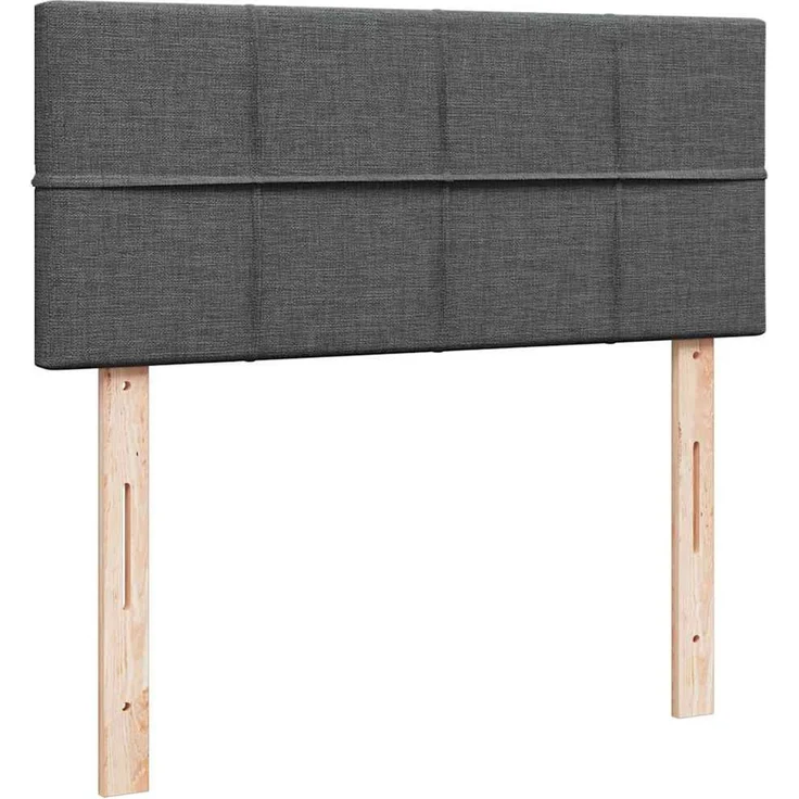 vidaXL Ottomane Bett mit Matratze & LEDs Dunkelgrau 120x190 cm Stoff 3312292 – Bild 8