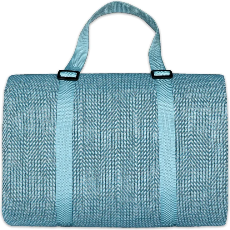 jilda-tex Picknickdecke Campingdecke XXL Matte 200x200 cm Strandmatte wasserdicht sandfest (Chillout-Petrol) – Bild 1