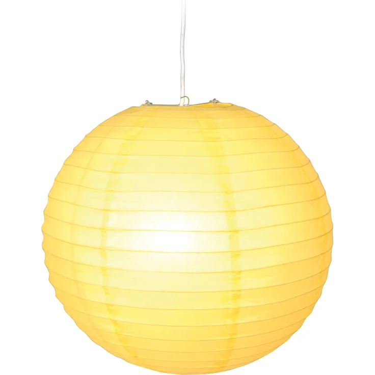 Näve Reißpapier-Pendelleuchte, 40 cm Durchmesser aus Zellulosefasern, frisches Design für gemütliche Atmosphären