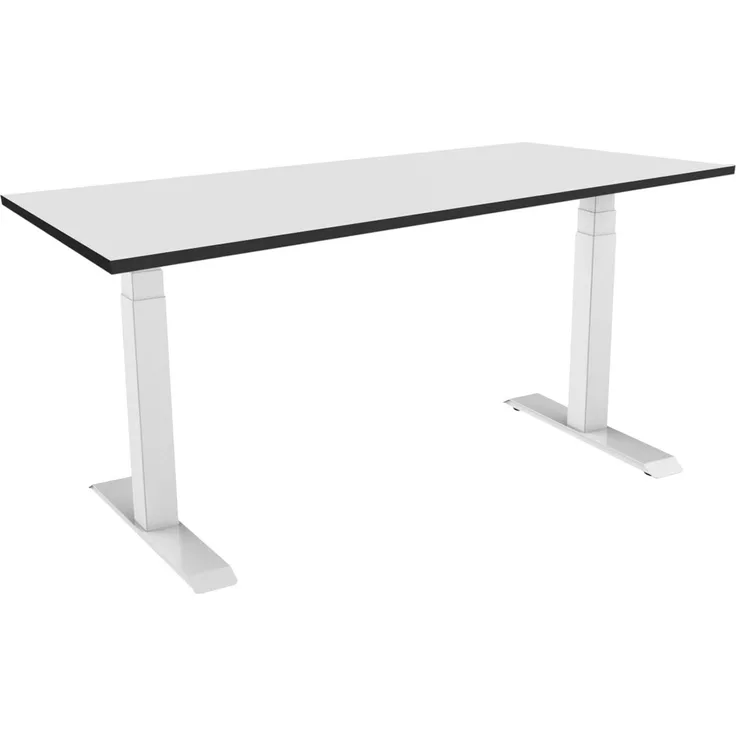 celexon elektrisch höhenverstellbarer Schreibtisch Professional eAdjust-58123 - weiß, inkl. HPL Tischplatte 175x75 cm