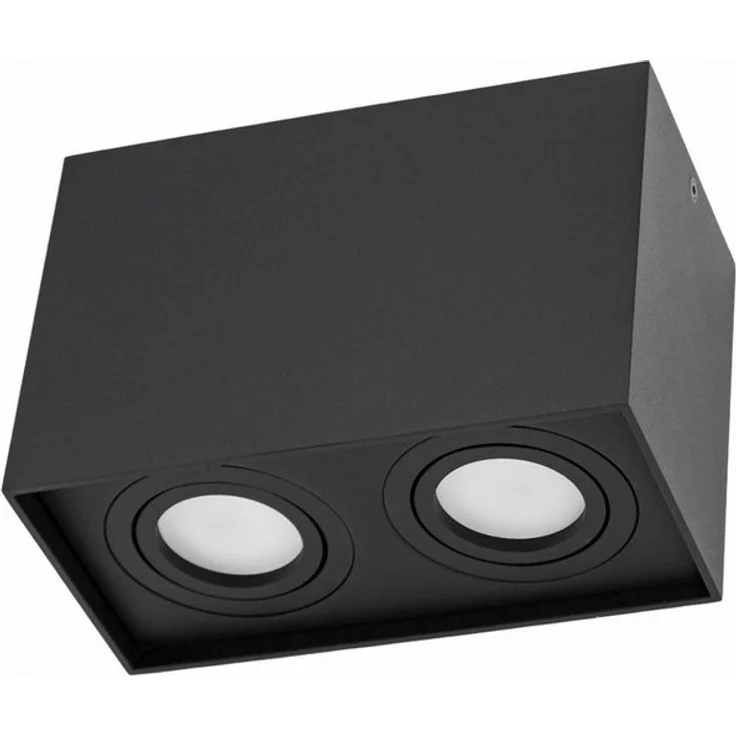 Deckenspots schwarz 2-Flg DUO 2XGU10 IP20 rechteckig schwenkbar – Bild 5