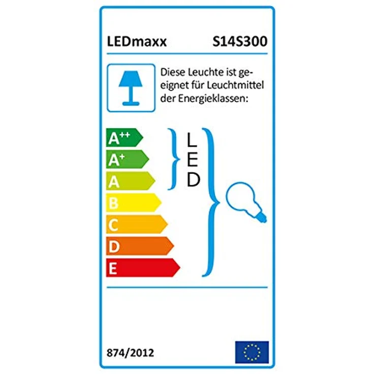 LEDmaxx S14S300 A, Fassung Linienlampe für Osram Linestra Ralina, 35 W, weiß, 30 x 3.4 x 3.6 cm – Bild 2
