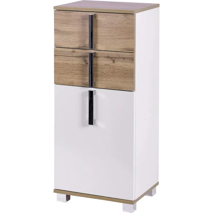 SCHILDMEYER Badkommode Badschrank Badezimmerschrank Badmöbel Luca weiß