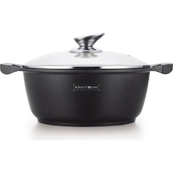 Kochtopf Kasserolle + Glasdeckel Antihaftbeschichtung Ø32 Royalty Line RL-BS32ML