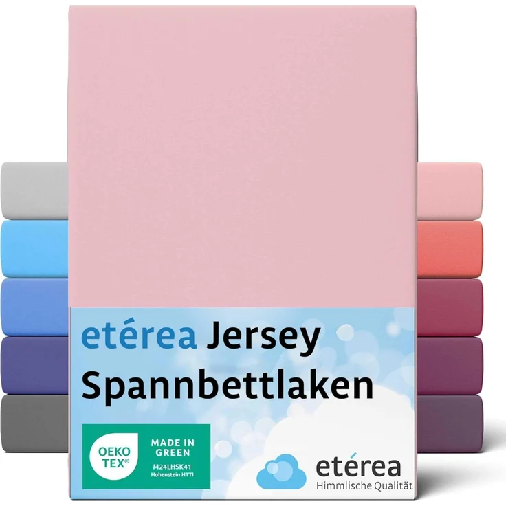 etérea Himmlische Qualität Spannbettlaken etérea Comfort Jersey Spannbettlaken, Jersey, Gummizug: rundum, (1 Stück) – Bild 1