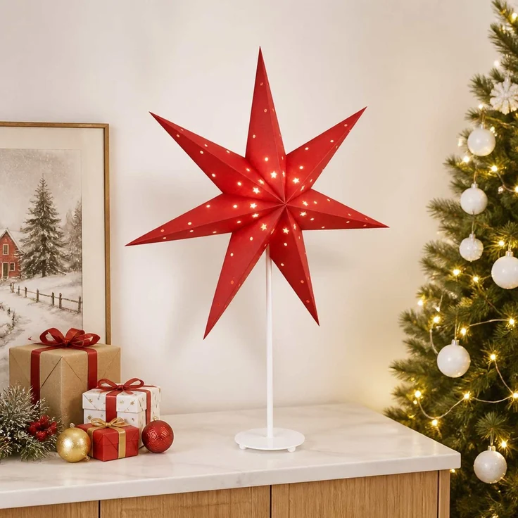 vidaXL Weihnachtsbeleuchtung RAAHE Warmes Weiß 35 x 15 x 55 cm 42056669 – Bild 1