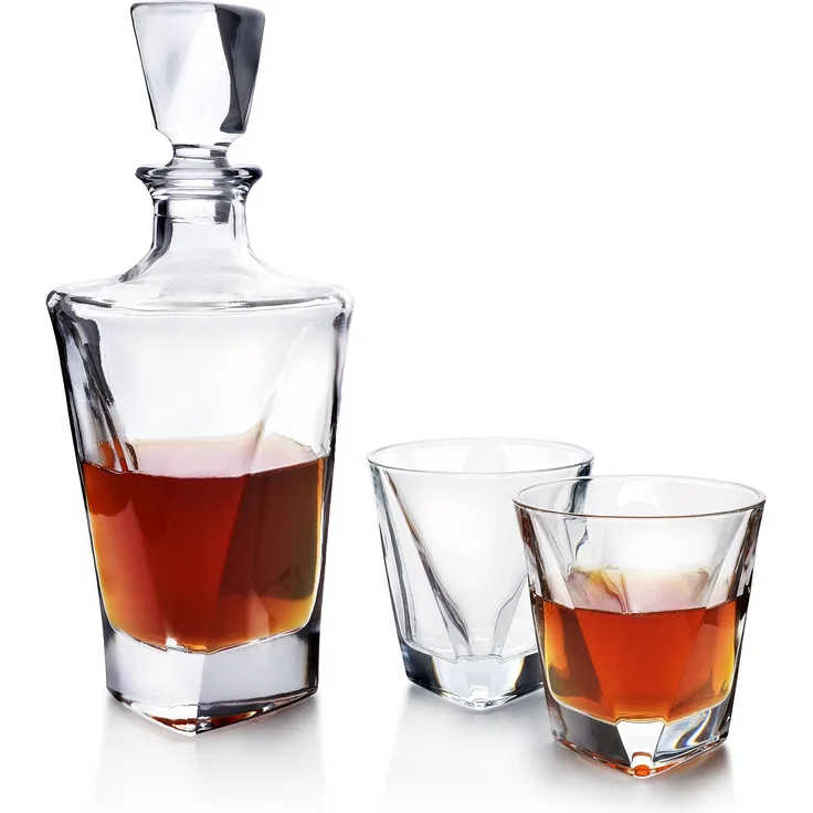 Glas-Set aus Glas AFFEKDESIGN EVA TRIANGLE 280 ml / 780 ml Transparent 7-teilig
