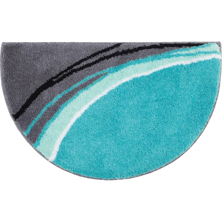 Erwin Müller Duschmatte Duschvorlage "Mykonos" halbrund, Höhe 20 mm, Grafik