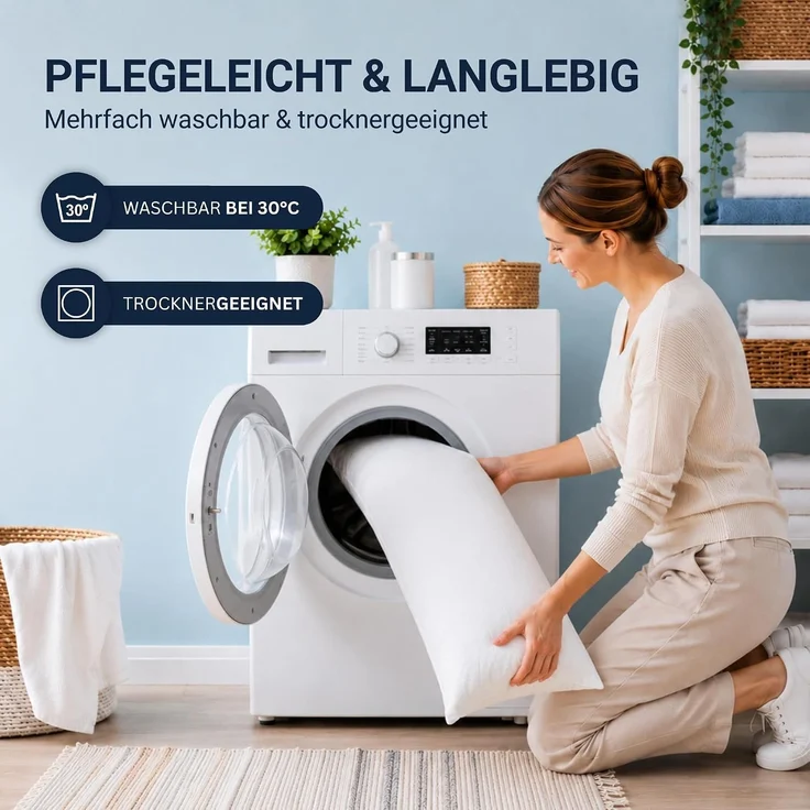 Kissenfüllung - Seitenschläfer 40x140 cm – Bild 7