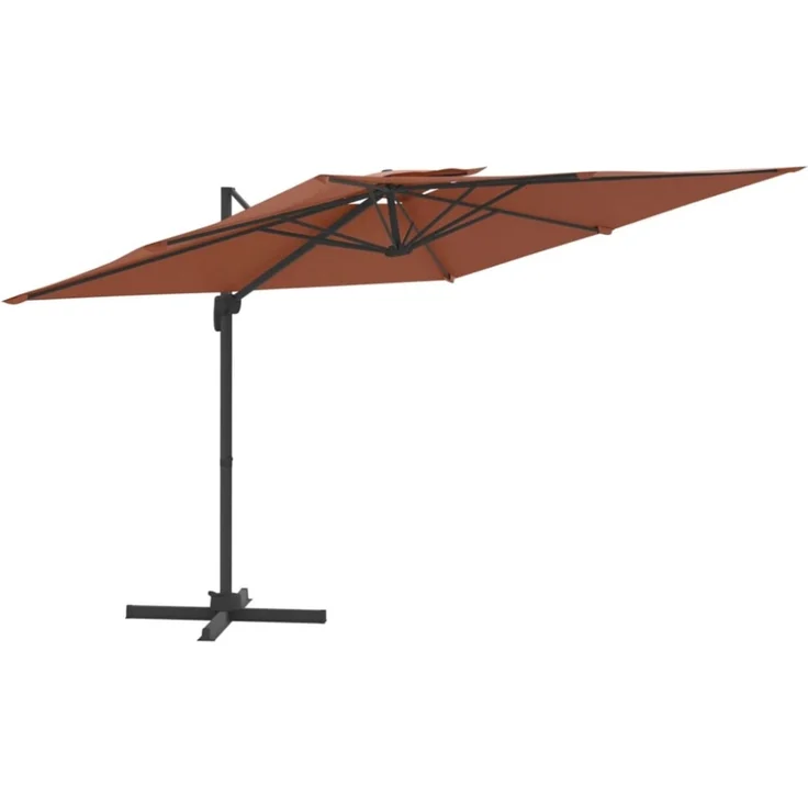 vidaXL Ampelschirm mit Doppeldach Terrakotta 400x300 cm 319958 – Bild 10