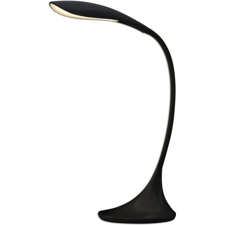 näve LED Tischleuchte Alf, Dimmfunktion, mehrere Helligkeitsstufen, LED fest integriert, Warmweiß, Dimmbar, incl. Trafo, Toufunktion, schwarz, Höhe flexibel bis 37,5cm – Bild 5