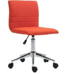 SVITA LINUS Schreibtischstuhl Kinder Drehstuhl + Rollen Stoffüberzug Rot