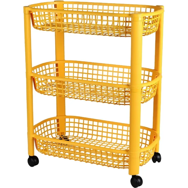 Urban Living Liberty Deserte 3 Ebenen, 46,5 x 26 x 58,8 cm, Mustard, Gelb