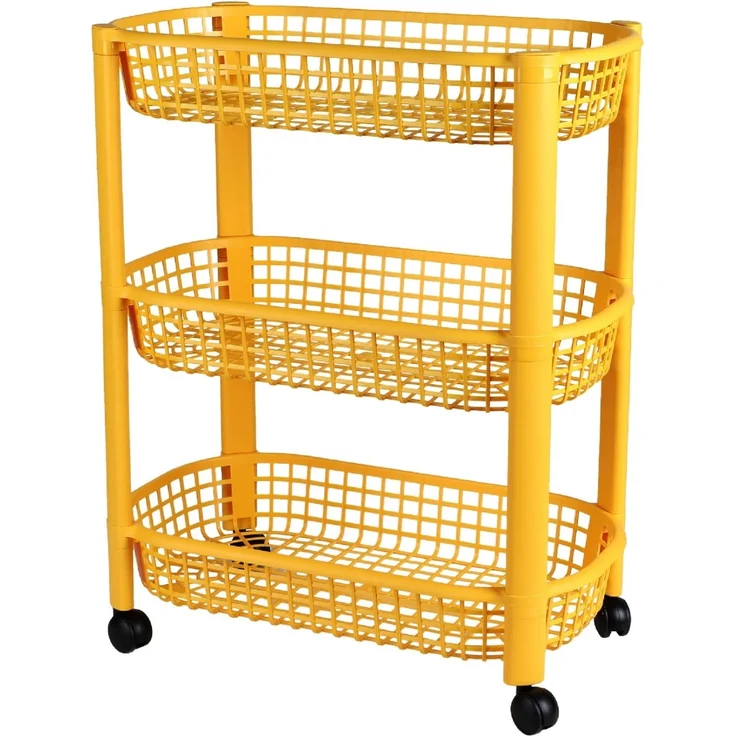 Urban Living Liberty Deserte 3 Ebenen, 46,5 x 26 x 58,8 cm, Mustard, Gelb – Bild 1