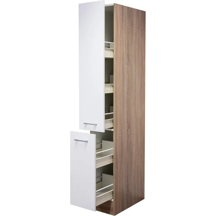 Flex-Well Apothekerschrank Samoa (B x H x T) 30 x 200 x 57 cm, mit 5 Ablagen