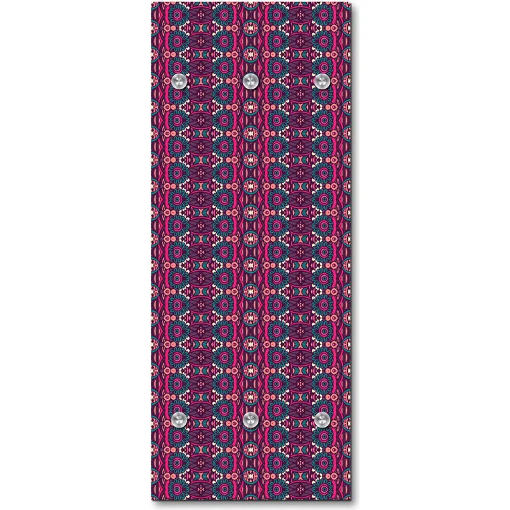 Queence Garderobe - "Abeth" Druck auf hochwertigem Arcylglas inkl. Edelstahlhaken und Aufhängung, Format: 50x120cm