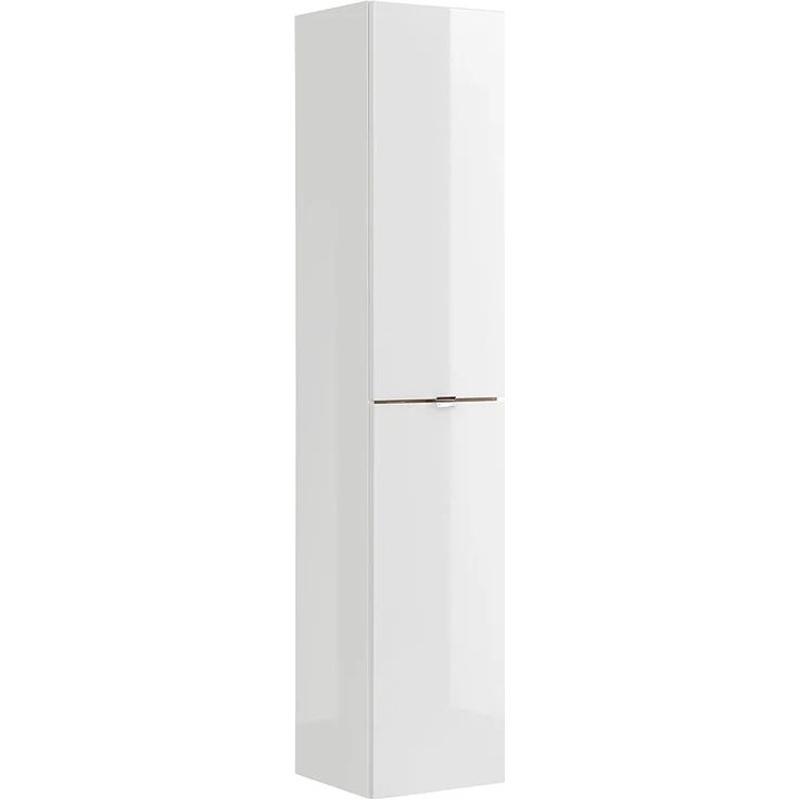 Badezimmer Hochschrank TOSKANA-56 in Weiß-Hochglanz B/H/T ca. 35/170/33cm – Bild 2