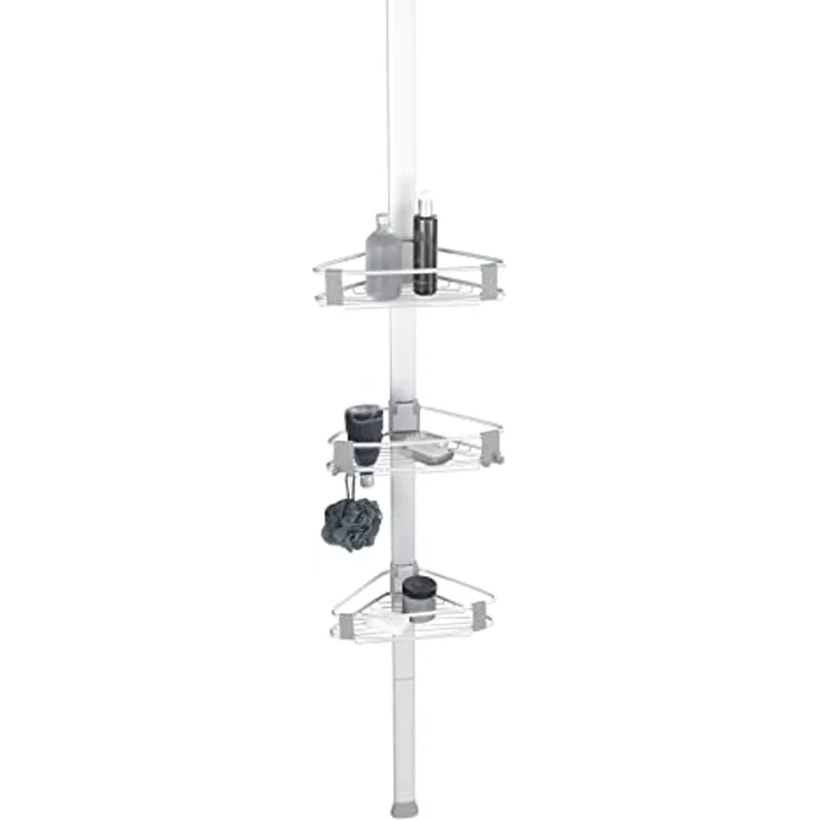 WENKO PURIO Dusch Eckablage, Chrom, 3 Etagen, Aluminium – Bild 5
